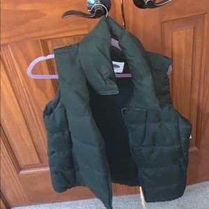 army green, old navy vest